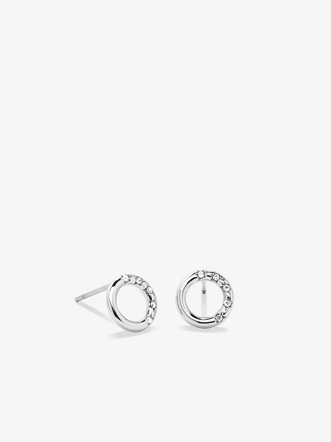BRYAN ANTHONYS MY CIRCLE STUD EARRINGS - silver