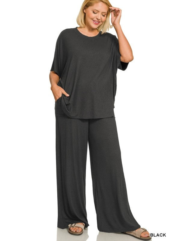 THE LORA PERFECT RIBBED TRAVEL SET - various colors
