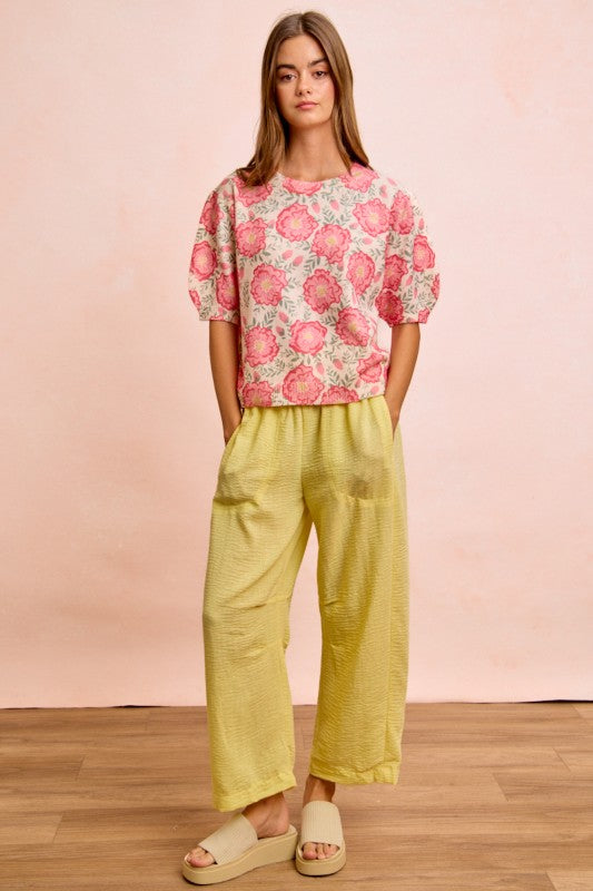 THE JOANNA FLORAL SWEATER TOP