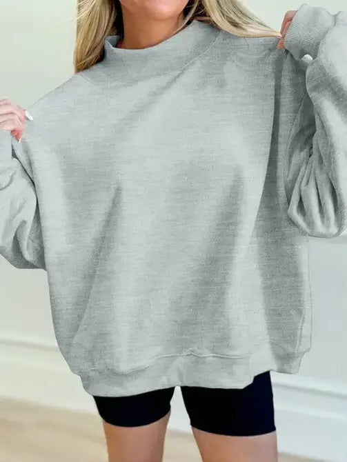 SCHOOL POLKA DOT REVERSIBLE MOCKNECK SWEATSHIRTS - Sterling preorder