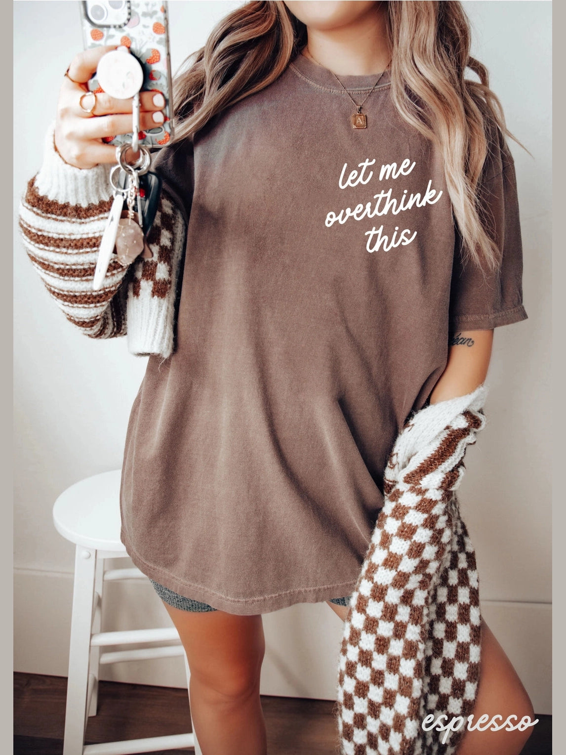 LET ME OVERTHINK GRAPHIC TEE