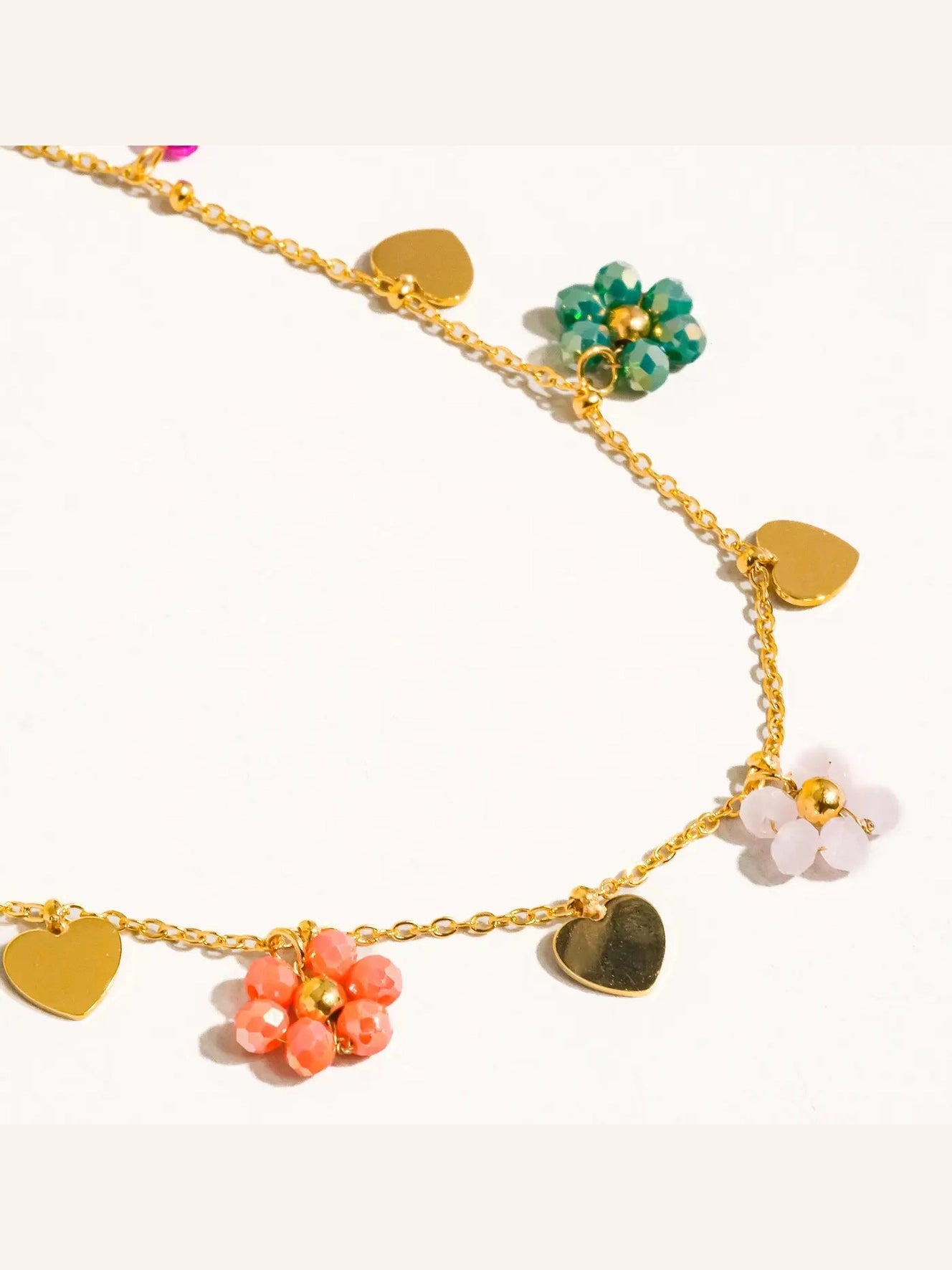 THE MELVIN 18K GOLD PLATED FLOWER NECKLACE