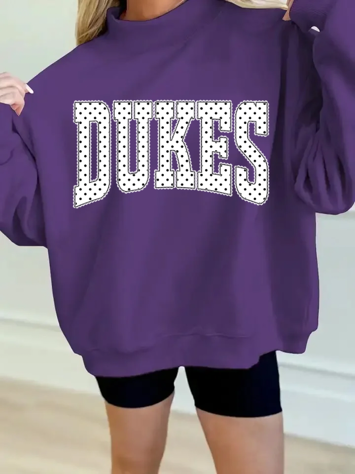 SCHOOL POLKA DOT REVERSIBLE MOCKNECK SWEATSHIRTS - Dixon preorder
