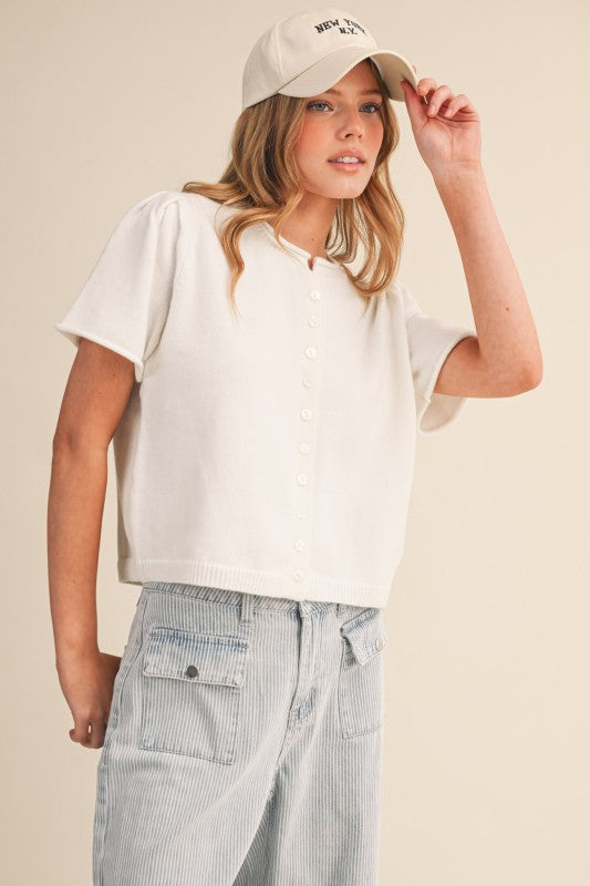 THE MADDIE BUTTON DOWN CARDIGAN SWEATER