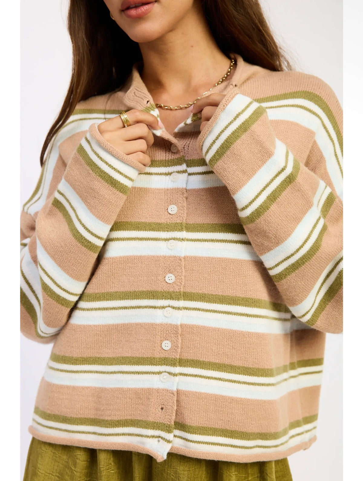 THE NADIA FUNNEL NECK CARDIGAN