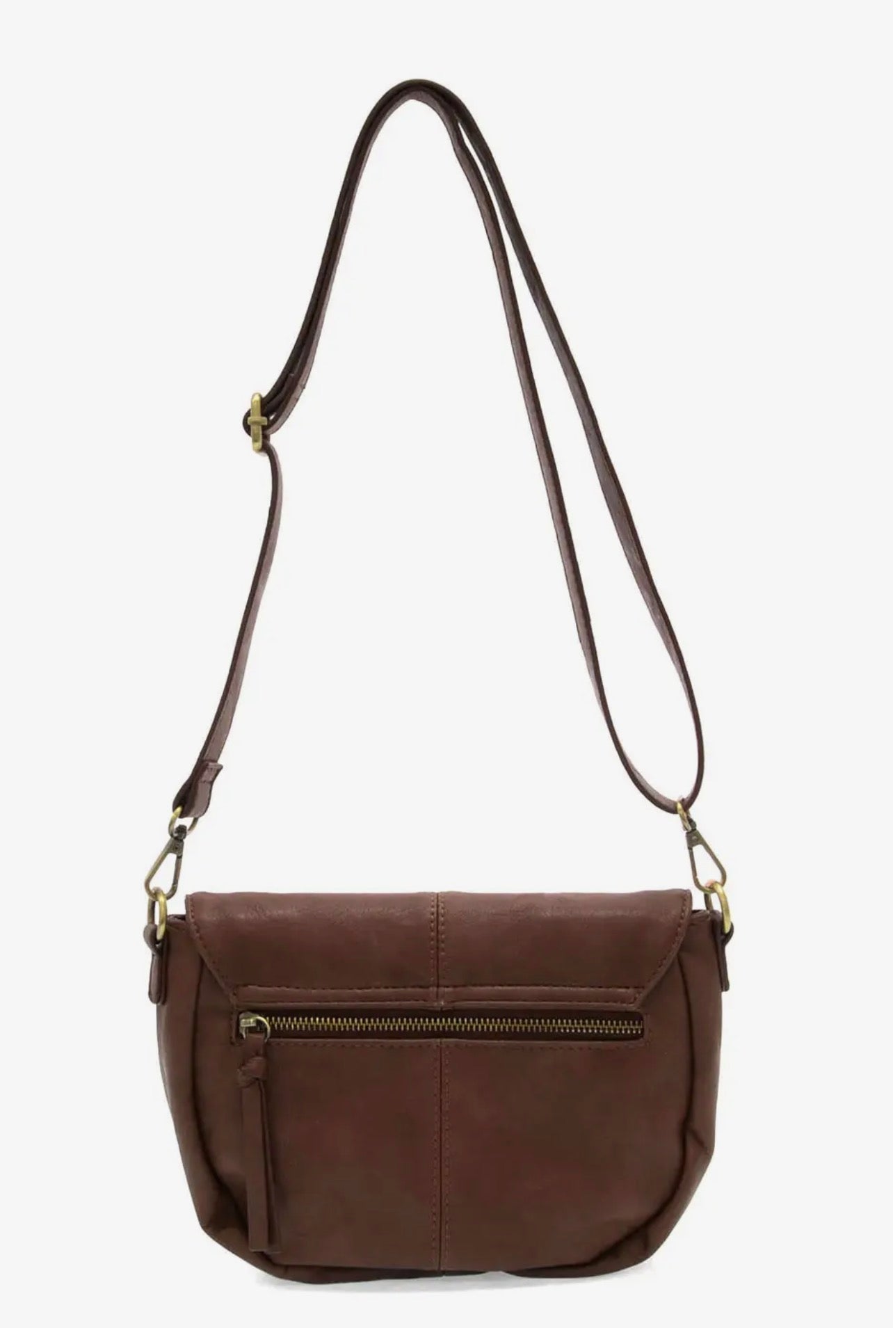 THE HELENE SMALL SADDLE CROSSBODY - walnut
