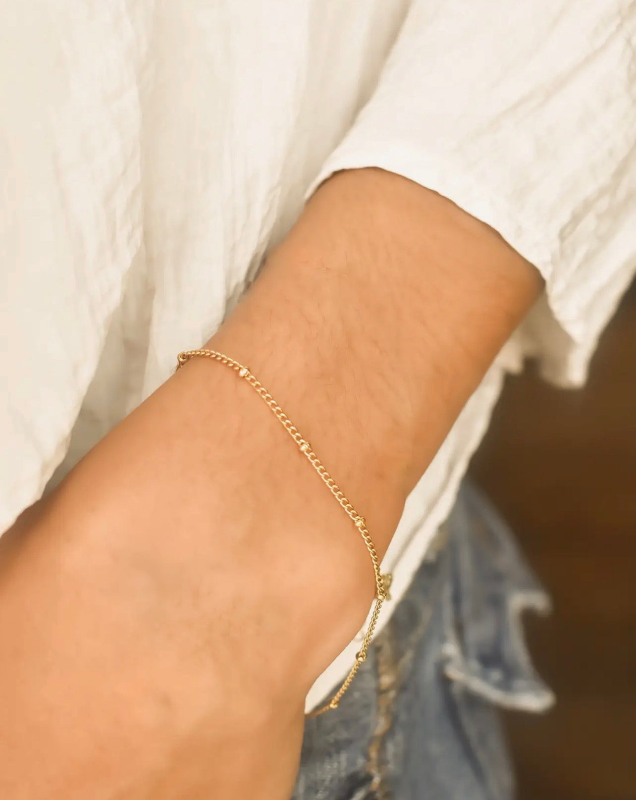 THE BABY BALL BRACELETS - gold