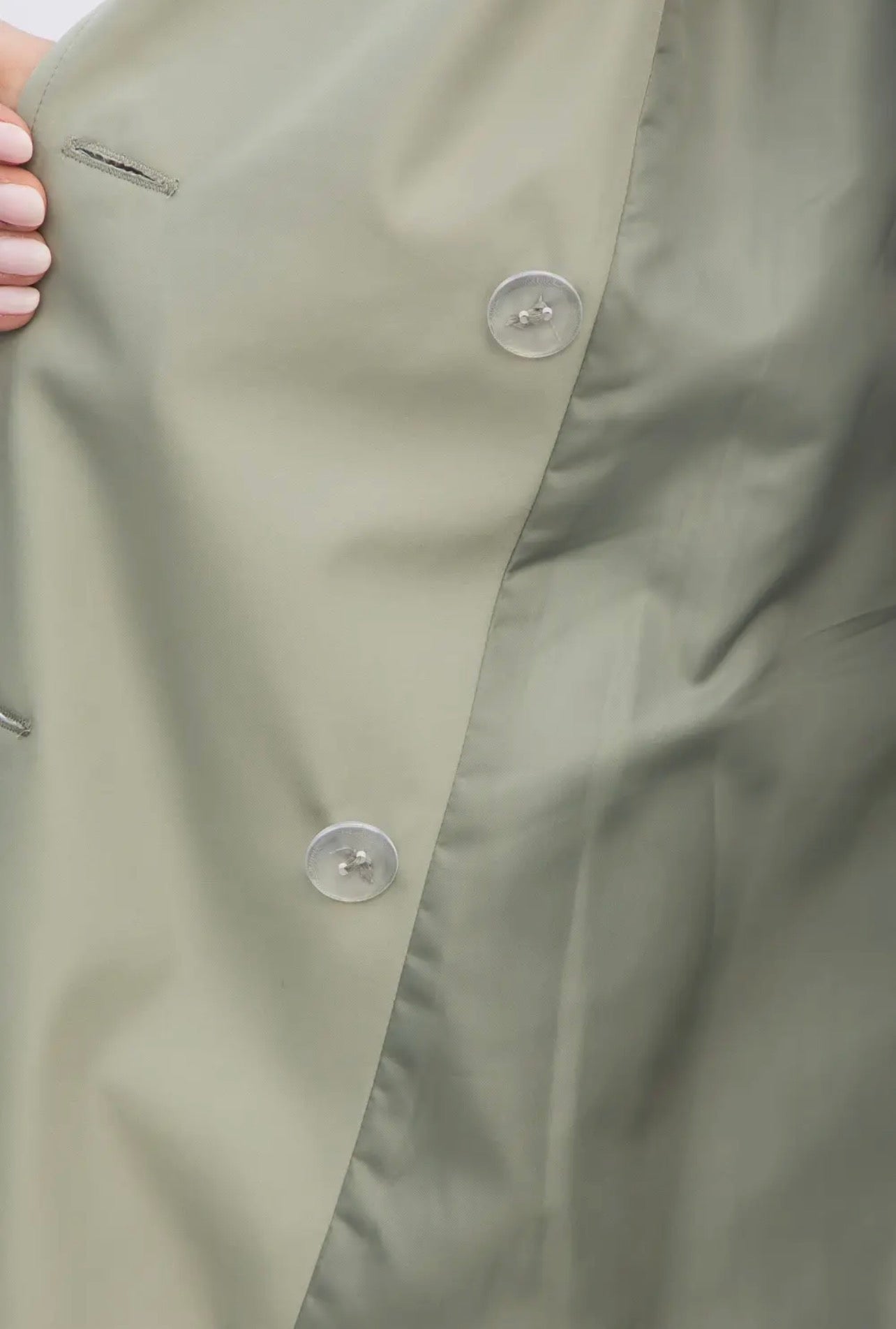 THE GIA LONG TRENCH COAT - lt olive