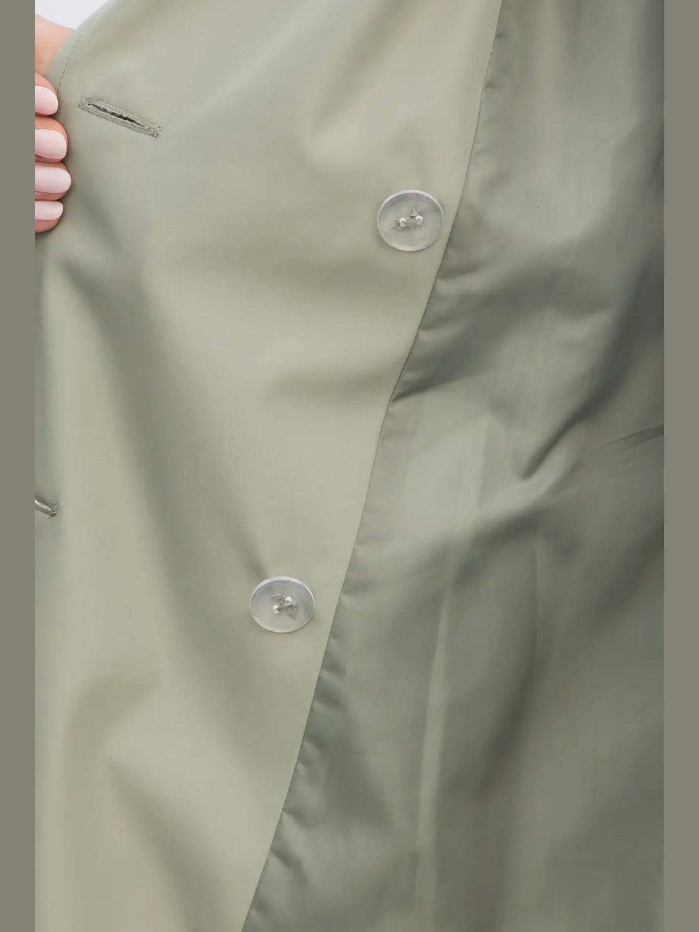 THE GIA LONG TRENCH COAT - lt olive