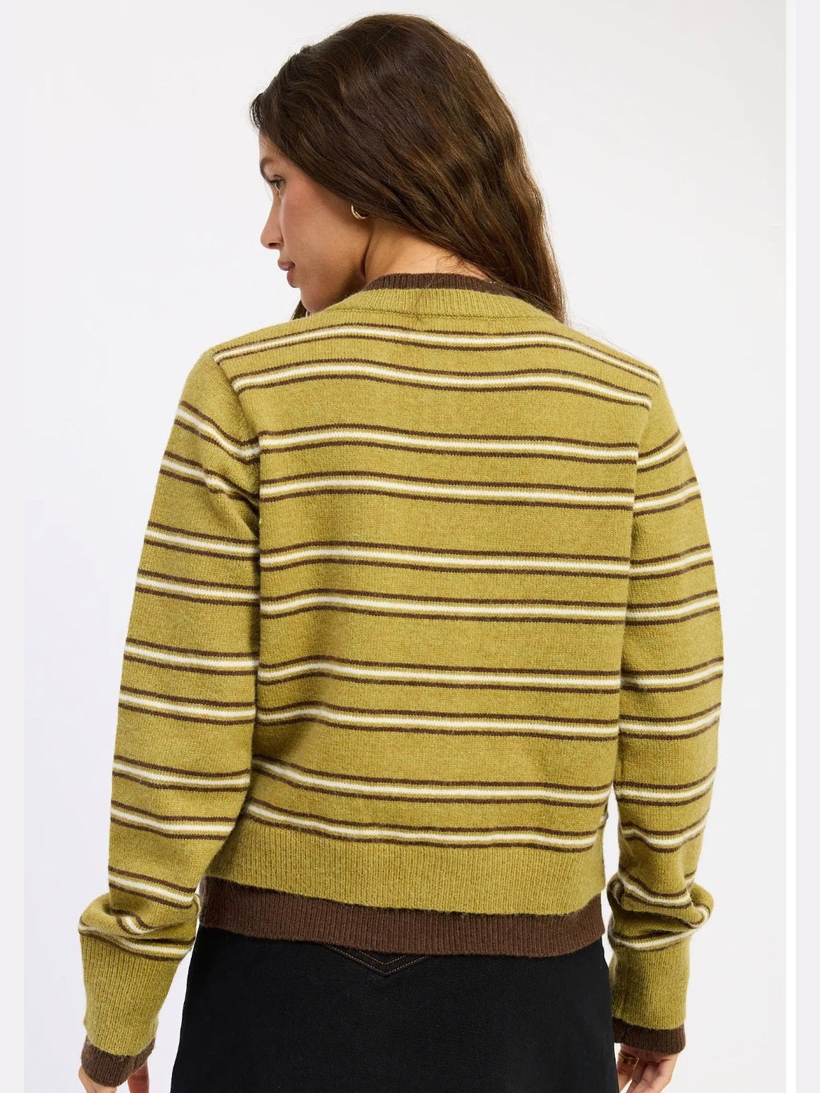 THE TERRI LAYERED ROUND NECK CARDIGAN