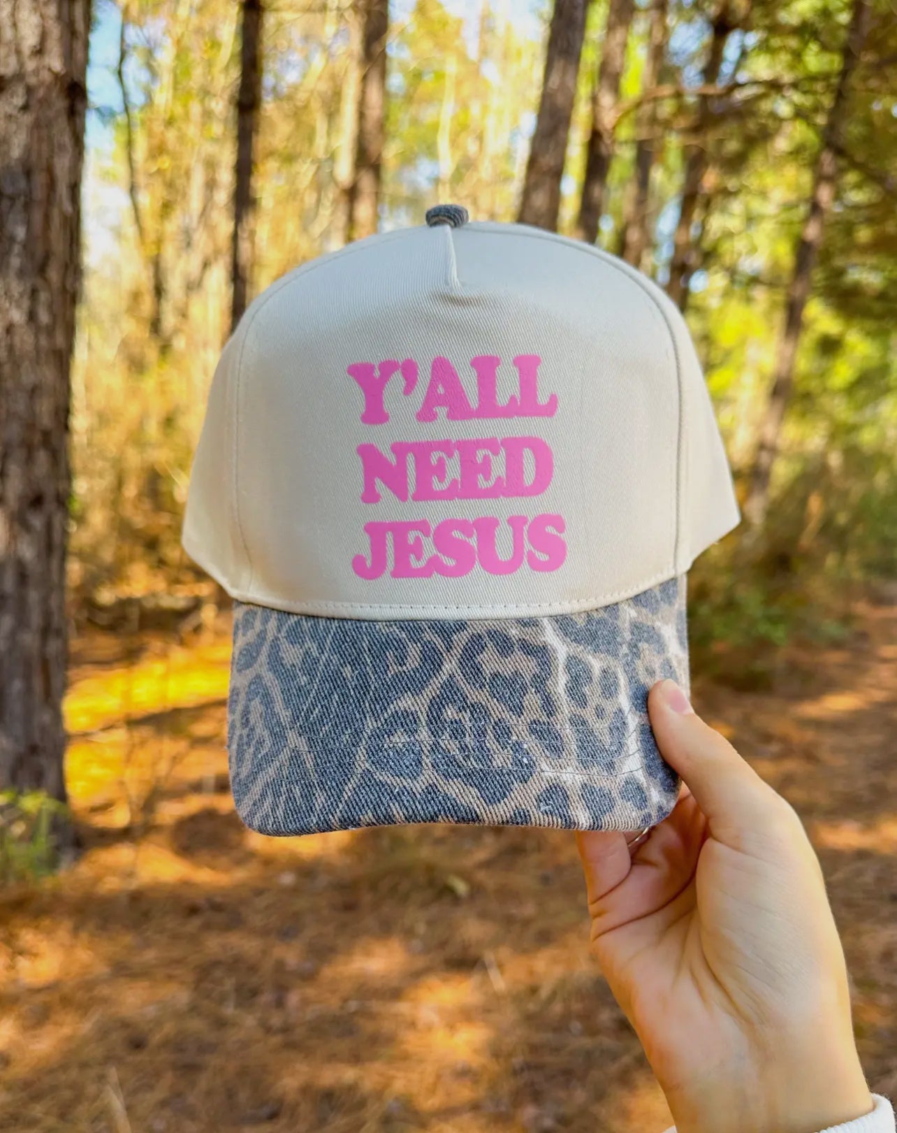Y’ALL NEED JESUS TRUCKER HAT