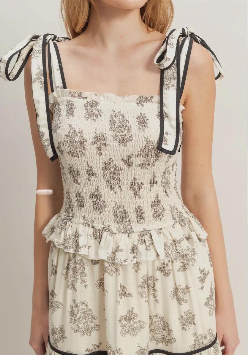 THE MANDY TIERED FLORAL SUNDRESS