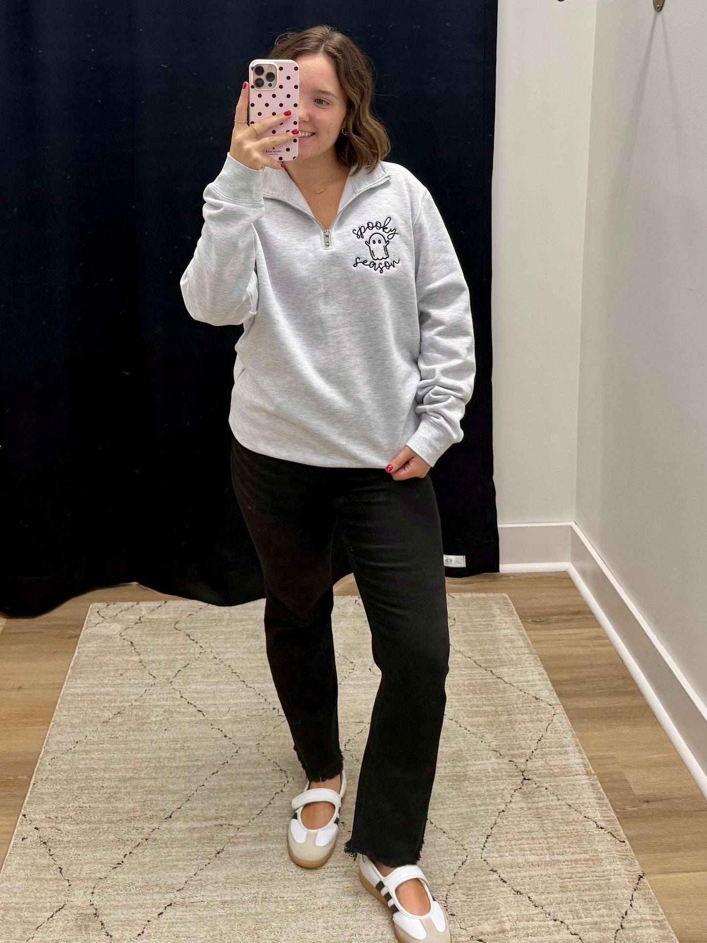 SPOOKY SEASON 1/4 ZIP GRAPHIC SWEATSHIRTS