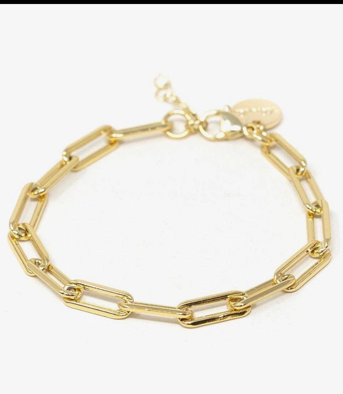 THE LEO THICK CHAIN LINK BRACELET - gold
