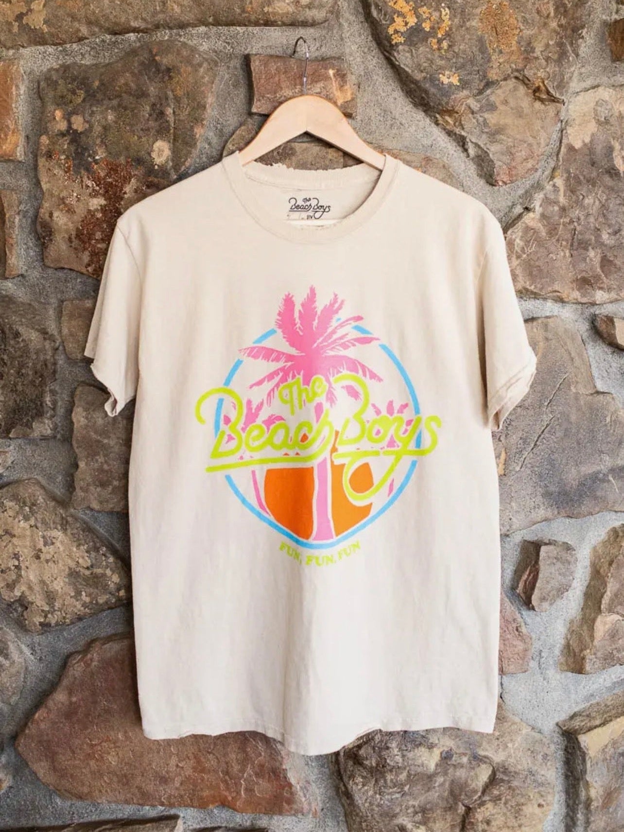 LIVY LU BEACH BOYS THRIFTED DISTRESSED GRAPHIC TEE