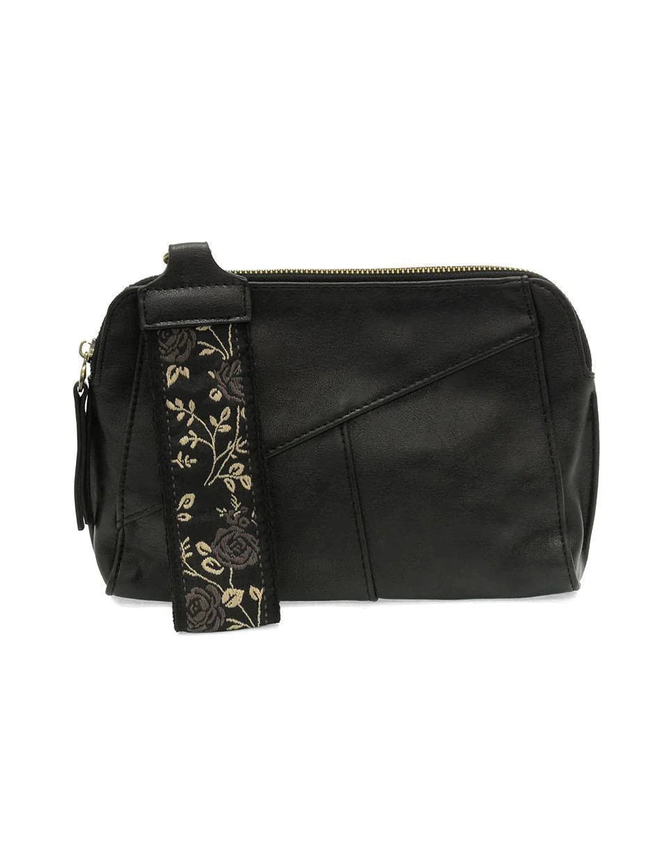 THE GIGI SMALL CROSSBODY/WRISTLET - black