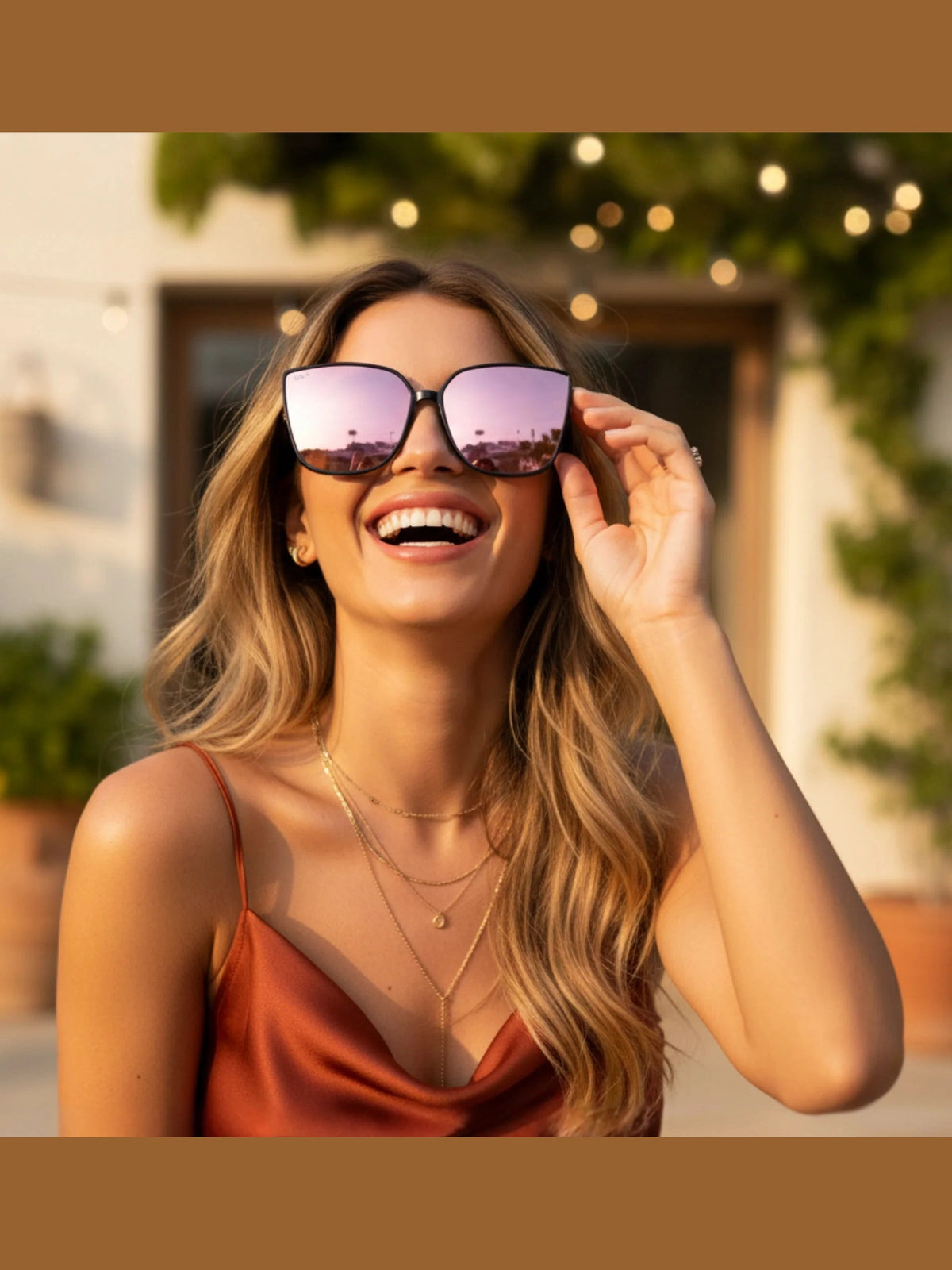 DAX LUX OVERSIZED CATEYE SUNNIES - pink