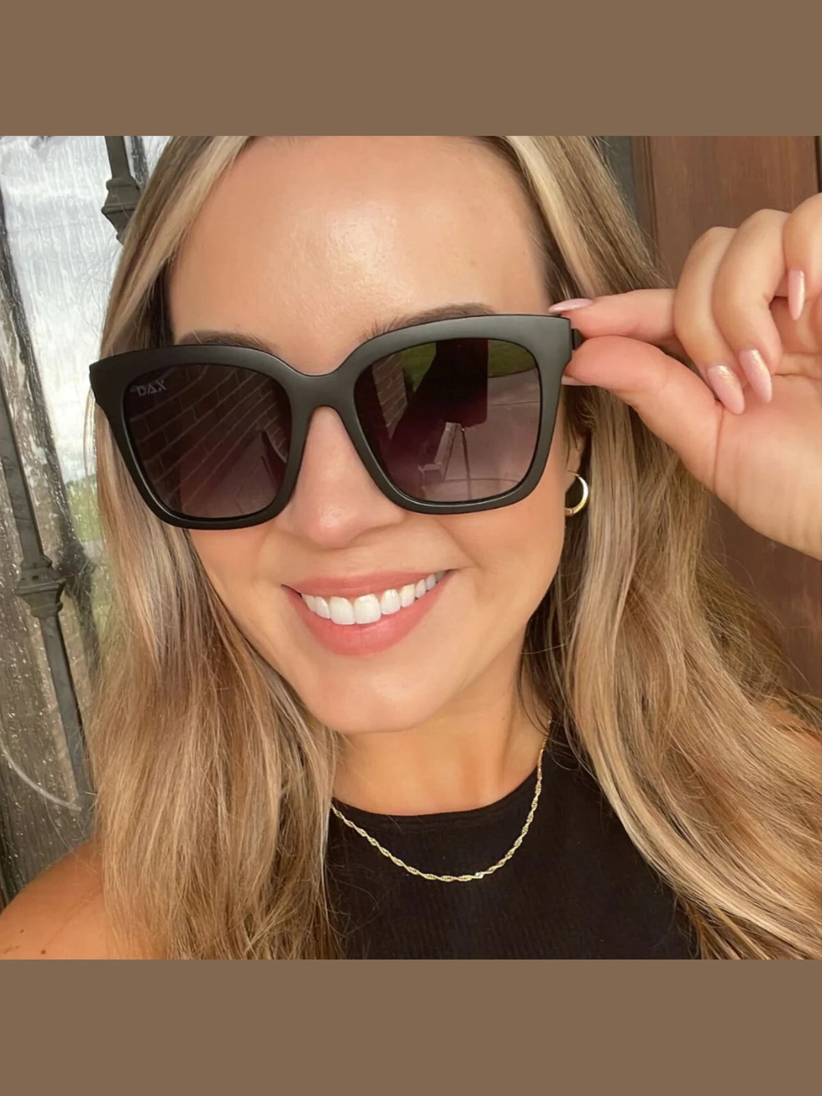 DAX LYLA MEDIUM CATEYE SUNNIES - black
