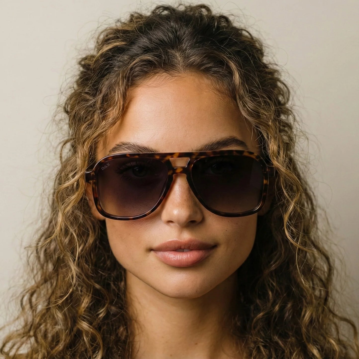 DAX CRUZ UNISEX AVIATOR POLARIZED SUNNIES - tortoise