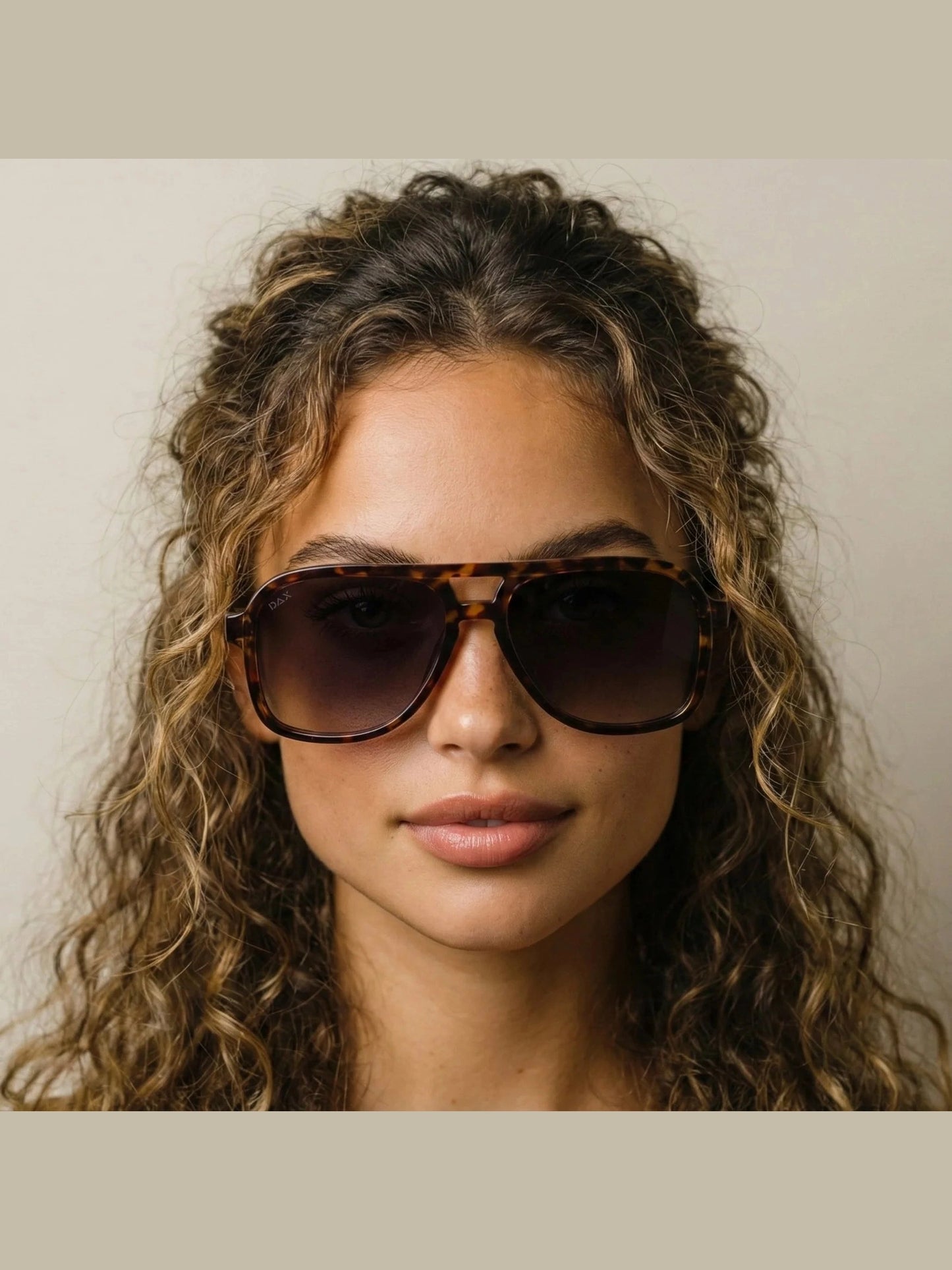 DAX CRUZ UNISEX AVIATOR POLARIZED SUNNIES - tortoise