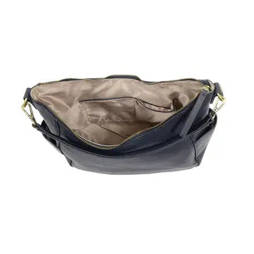 THE TRISH CONVERTIBLE HOBO BAG - navy