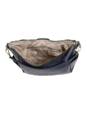 THE TRISH CONVERTIBLE HOBO BAG - navy