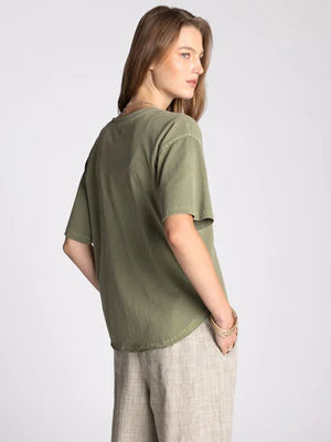 THE ISMERIA V NECK TEES - green