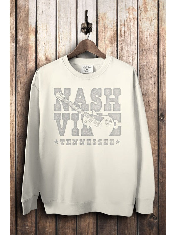 THE NASHVILLE MINERAL WASH SWEATSHIRT - ivory