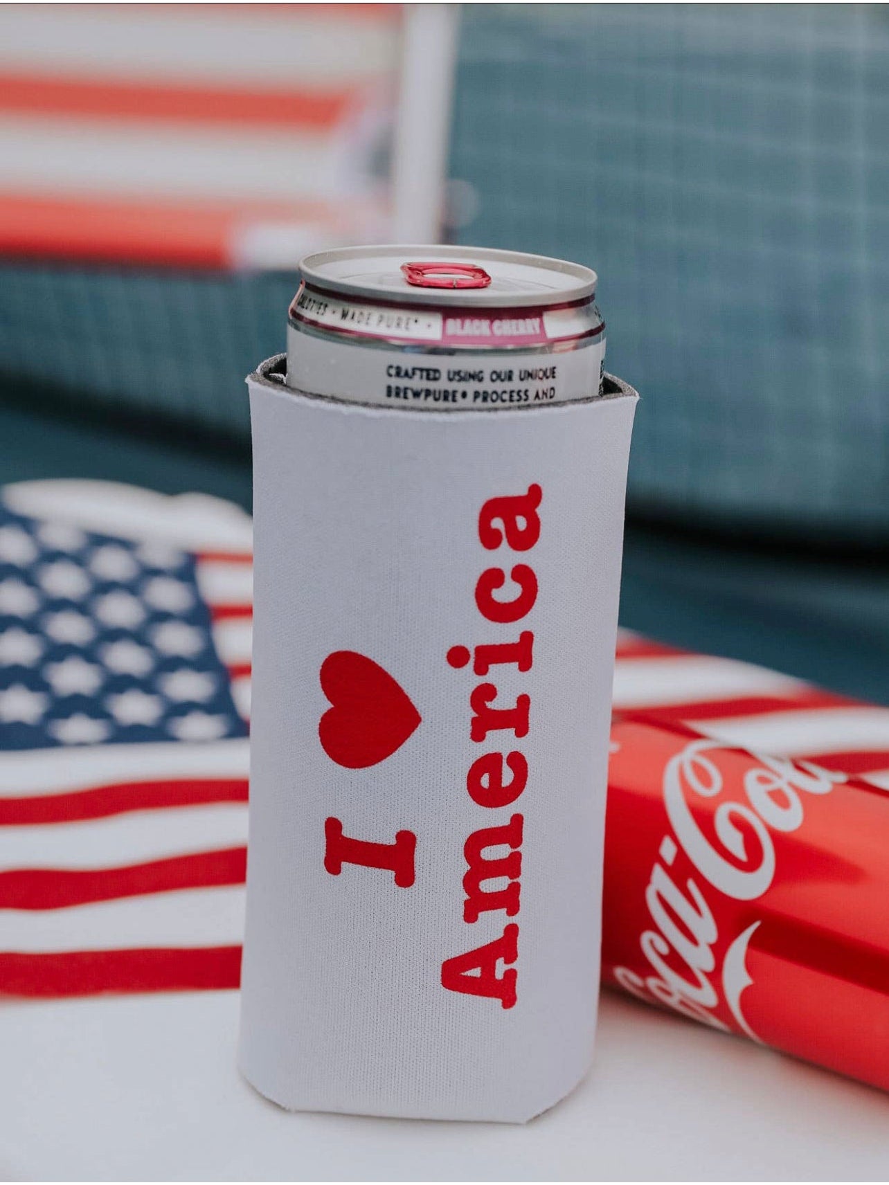 SLIM CAN KOOZIES - America