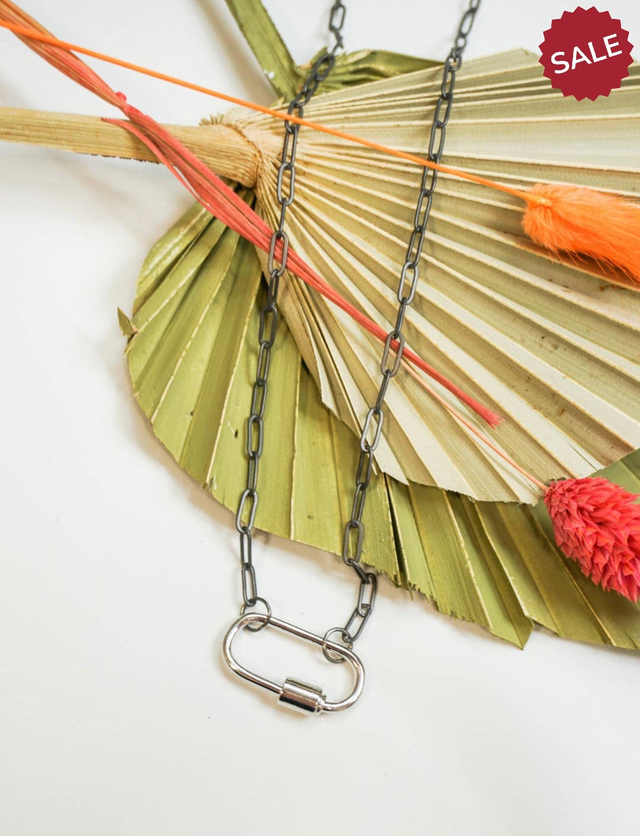 THE PAPER CLIP CHARM NECKLACE