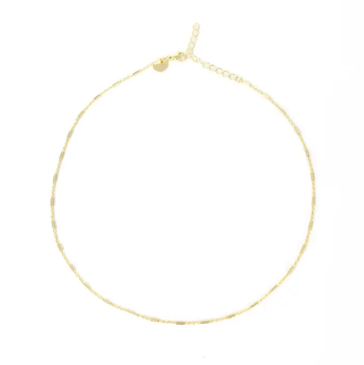 THE STATION BAR THREADER CHAIN - gold