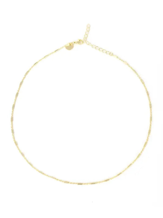 THE STATION BAR THREADER CHAIN - gold
