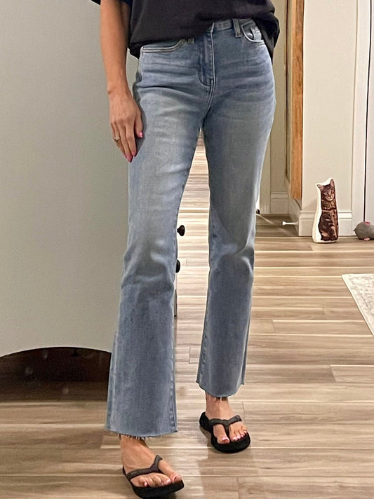THE ALEXIS HI RISE KICK FLARE DENIM