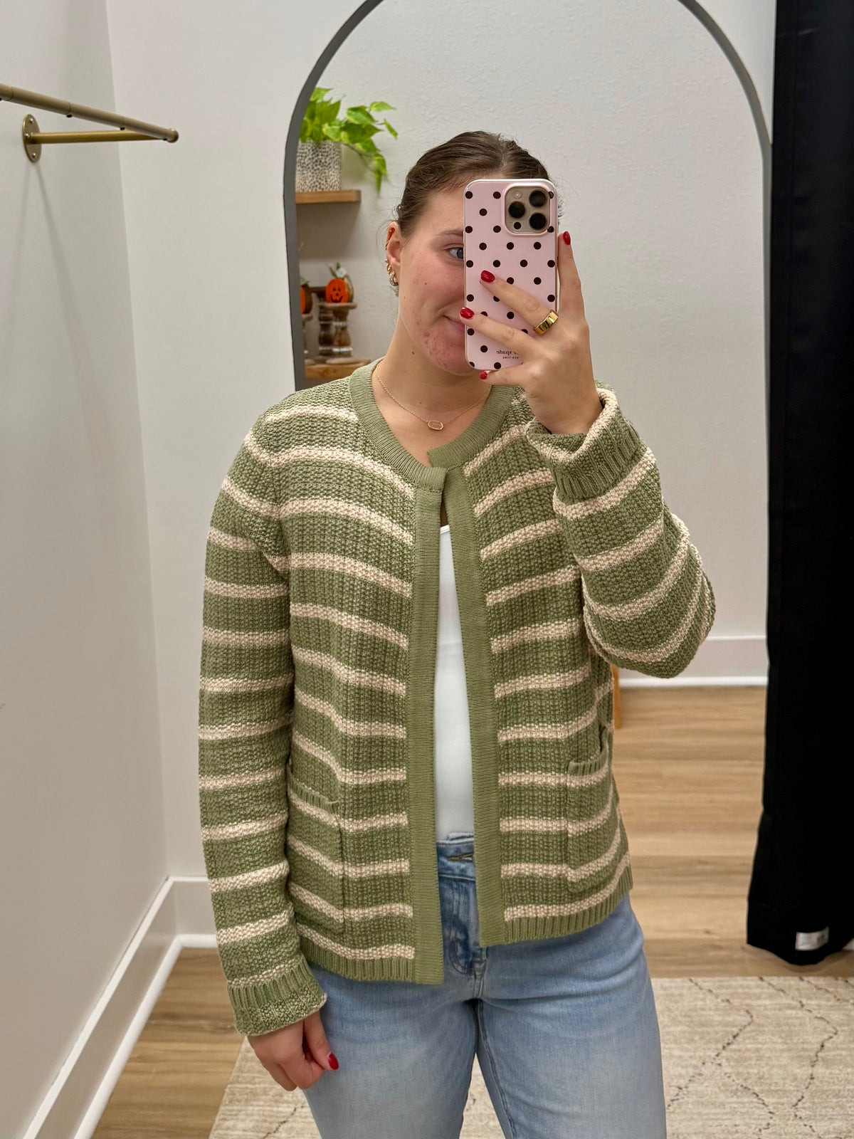 THE CARRIE KNIT OPEN CARDIGAN - sage