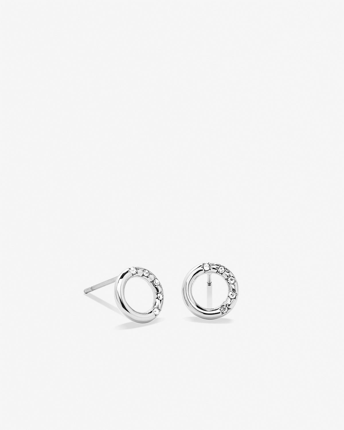 BRYAN ANTHONYS MY CIRCLE STUD EARRINGS - silver