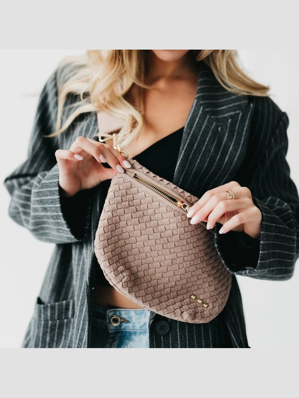 THE WESTLYN SUEDE BUM BAG - primrose