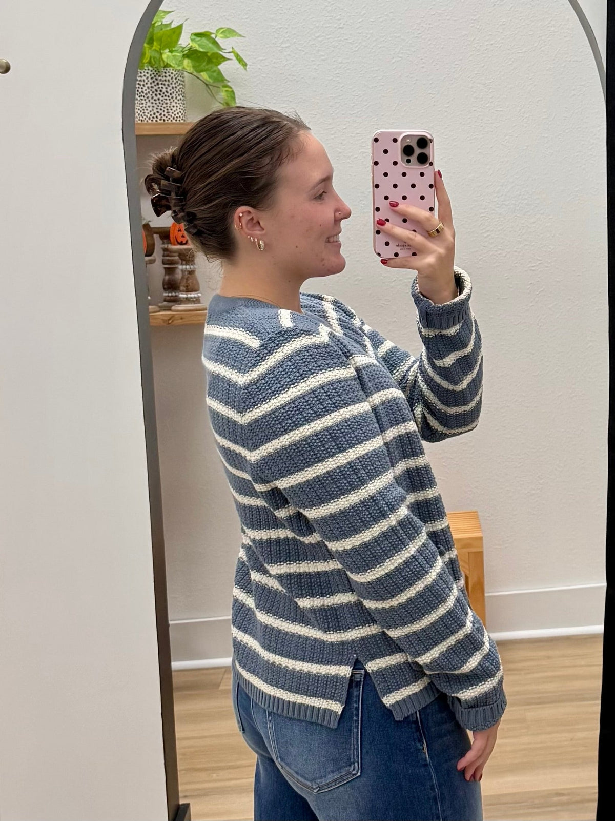 THE CARRIE KNIT OPEN CARDIGAN - blue