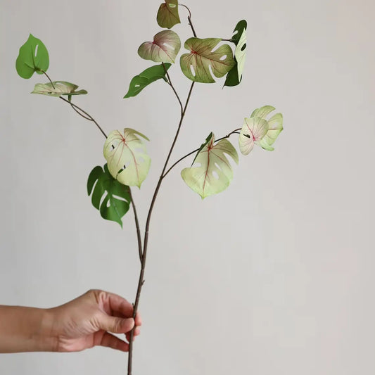 27" SOFT TOUCH FAUX MONSTERA SPRAY