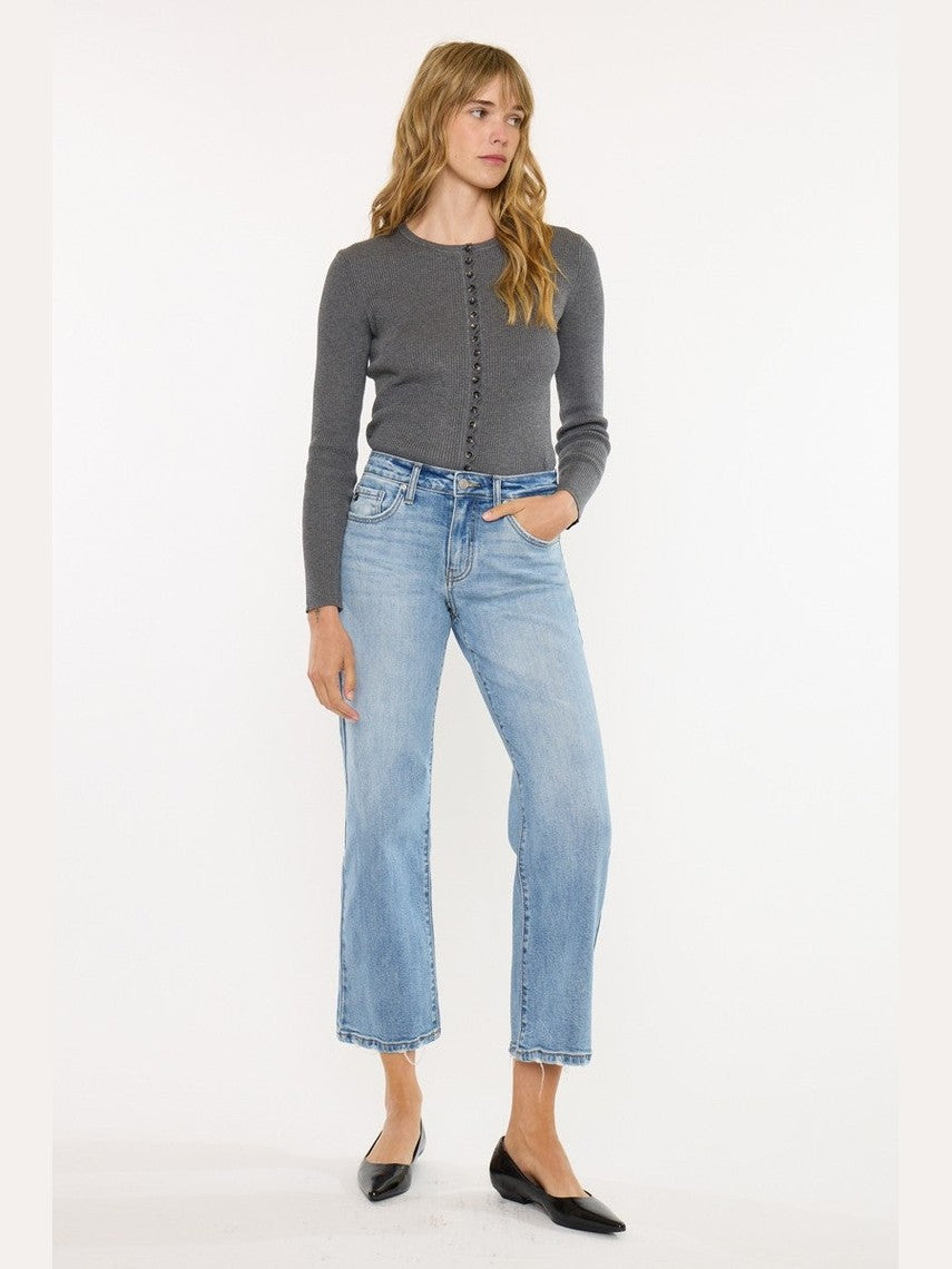 THE ALEX HI RISE SLIM WIDE DENIM