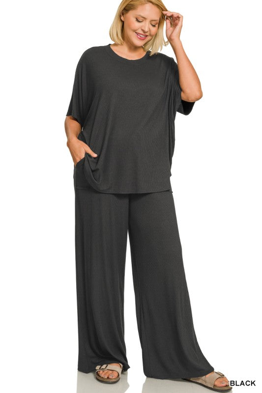 THE LORA PERFECT RIBBED TRAVEL SET - various colors