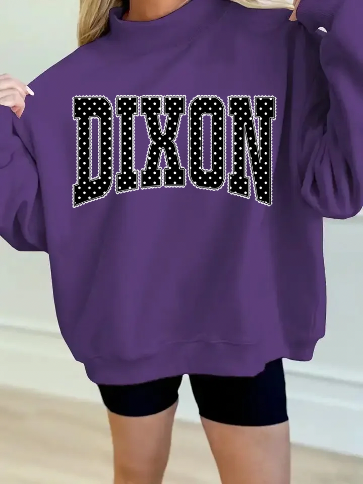 SCHOOL POLKA DOT REVERSIBLE MOCKNECK SWEATSHIRTS - Dixon preorder