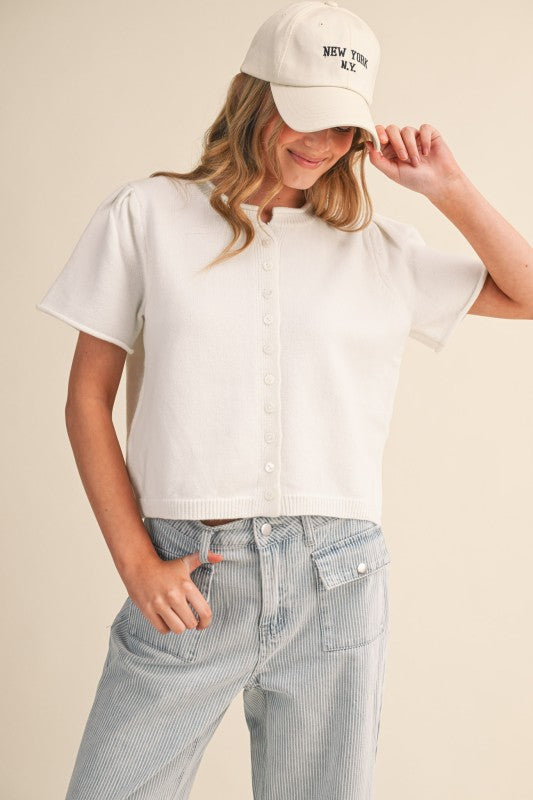 THE MADDIE BUTTON DOWN CARDIGAN SWEATER