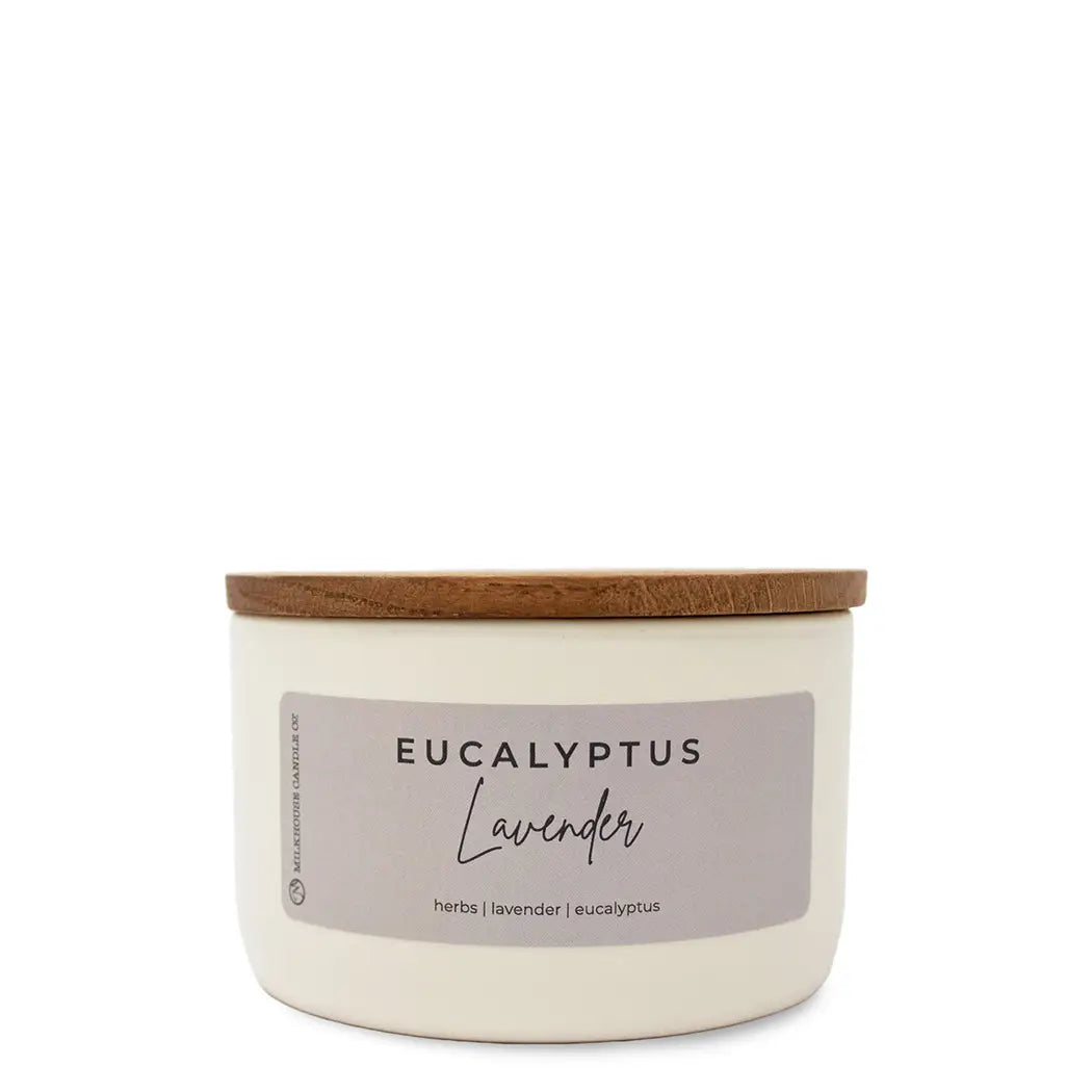 MILKHOUSE 10OZ. SIGNATURE STATEMENT CANDLE - EUCALYPTUS LAVENDER