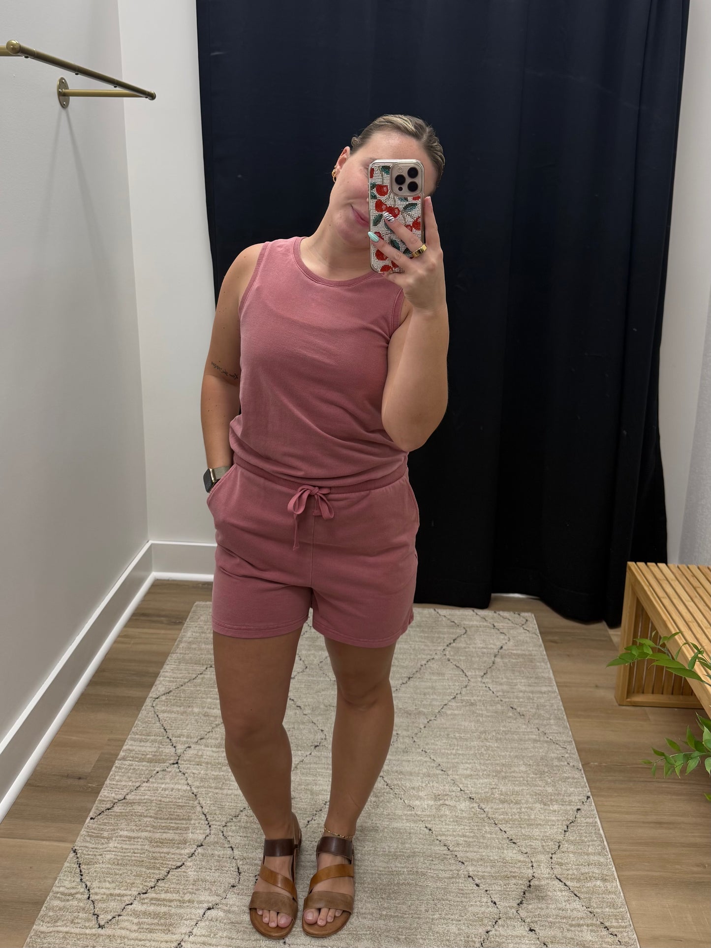 THE JOEY ROMPER - slate rose