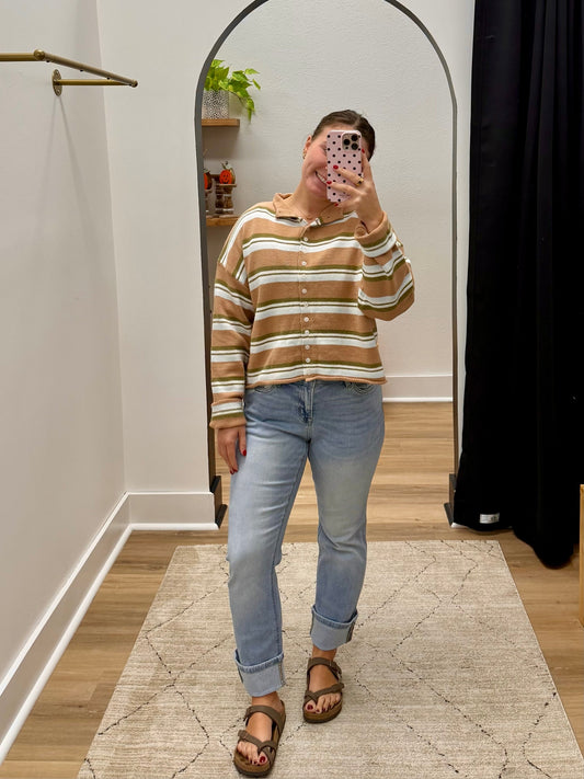 THE NADIA FUNNEL NECK CARDIGAN