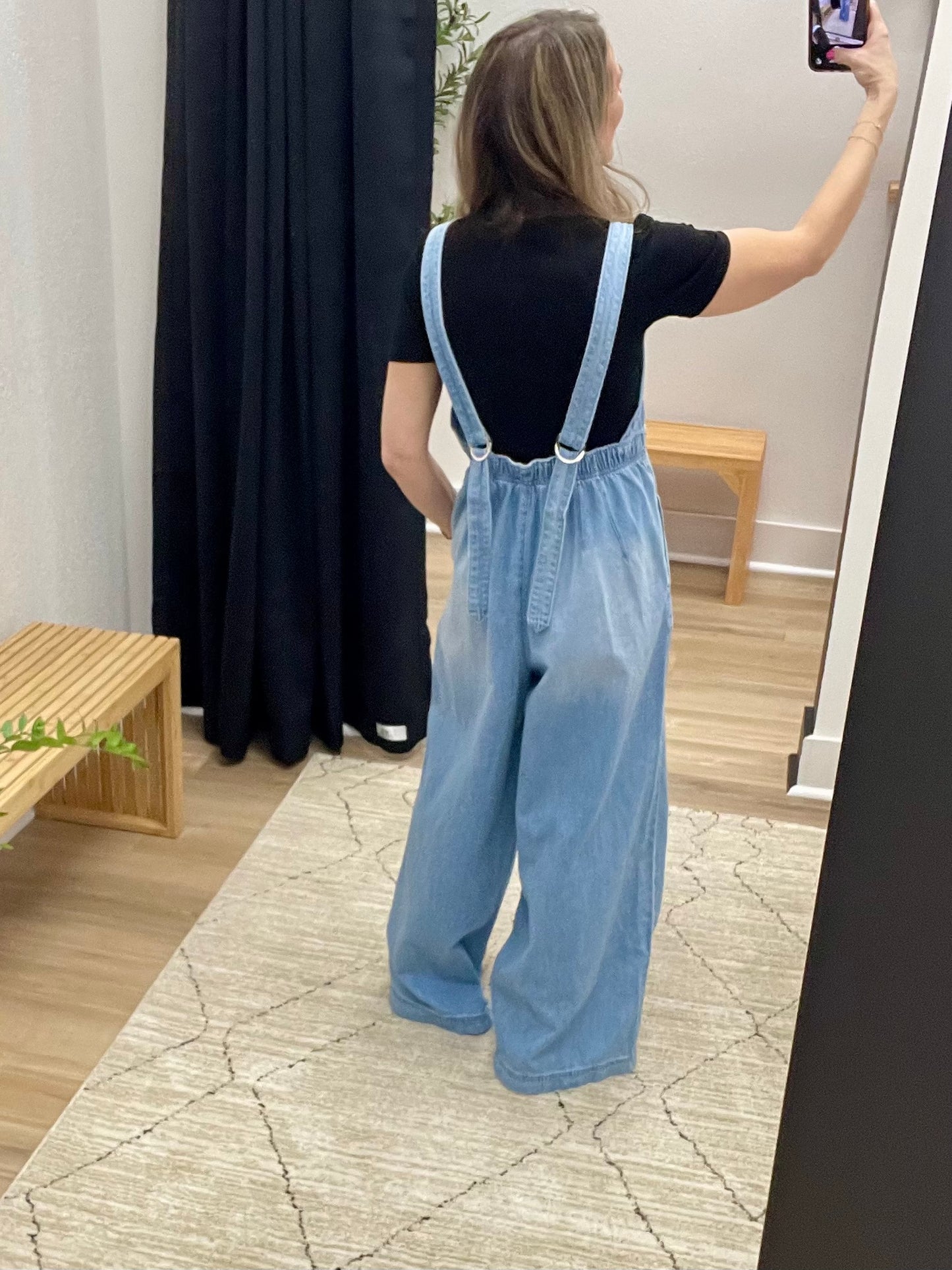 THE KACEY WIDE LEG DENIM JUMPSUIT