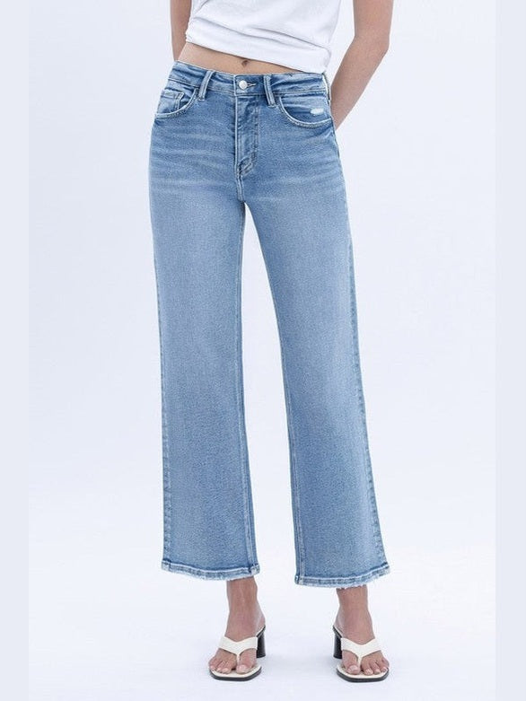 THE MILEY HI RISE SLIM WIDE LEG DENIM REG & PLUS