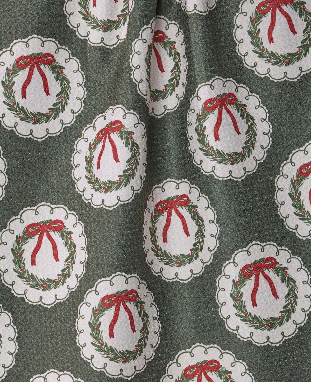 MERRY WREATHS GEOMETRY TEA TOWELS