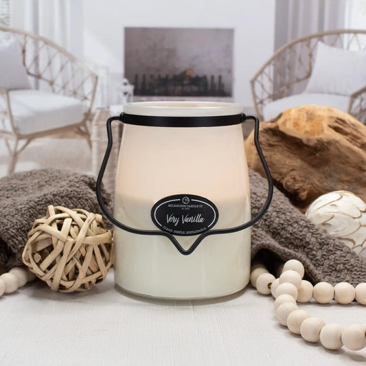 MILKHOUSE 22OZ. BUTTER JAR CANDLE - Very Vanilla