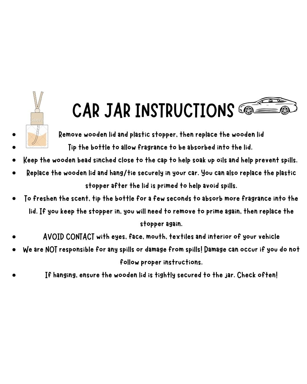 CAR FRESHENER/CAR JAR - black sea